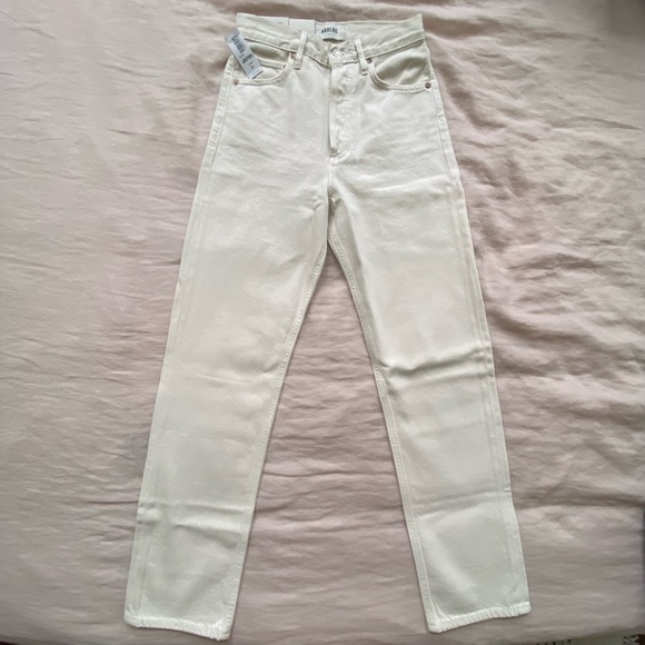 NWT AGOLDE 90'S PINCH WAIST HIGH RISE STRAIGHT JEAN in DRUM size 23 - Picture 3 of 5